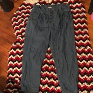 Dressed jean pants high waisted